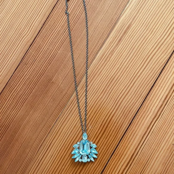 Swarovski Tosha Silver Crystal Pendant Necklace - Picture 3 of 5